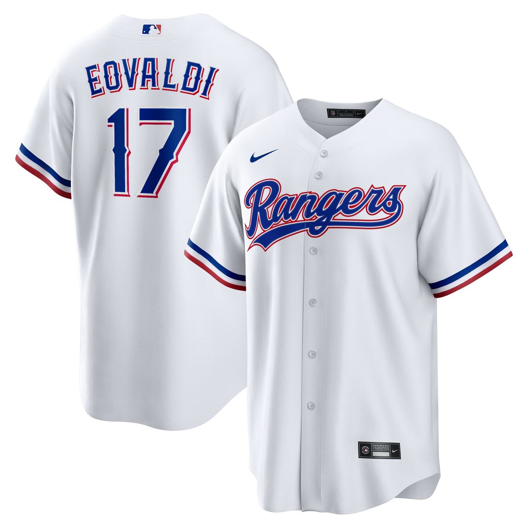 Texas Rangers Nathan Eovaldi Home Replica Jersey - White