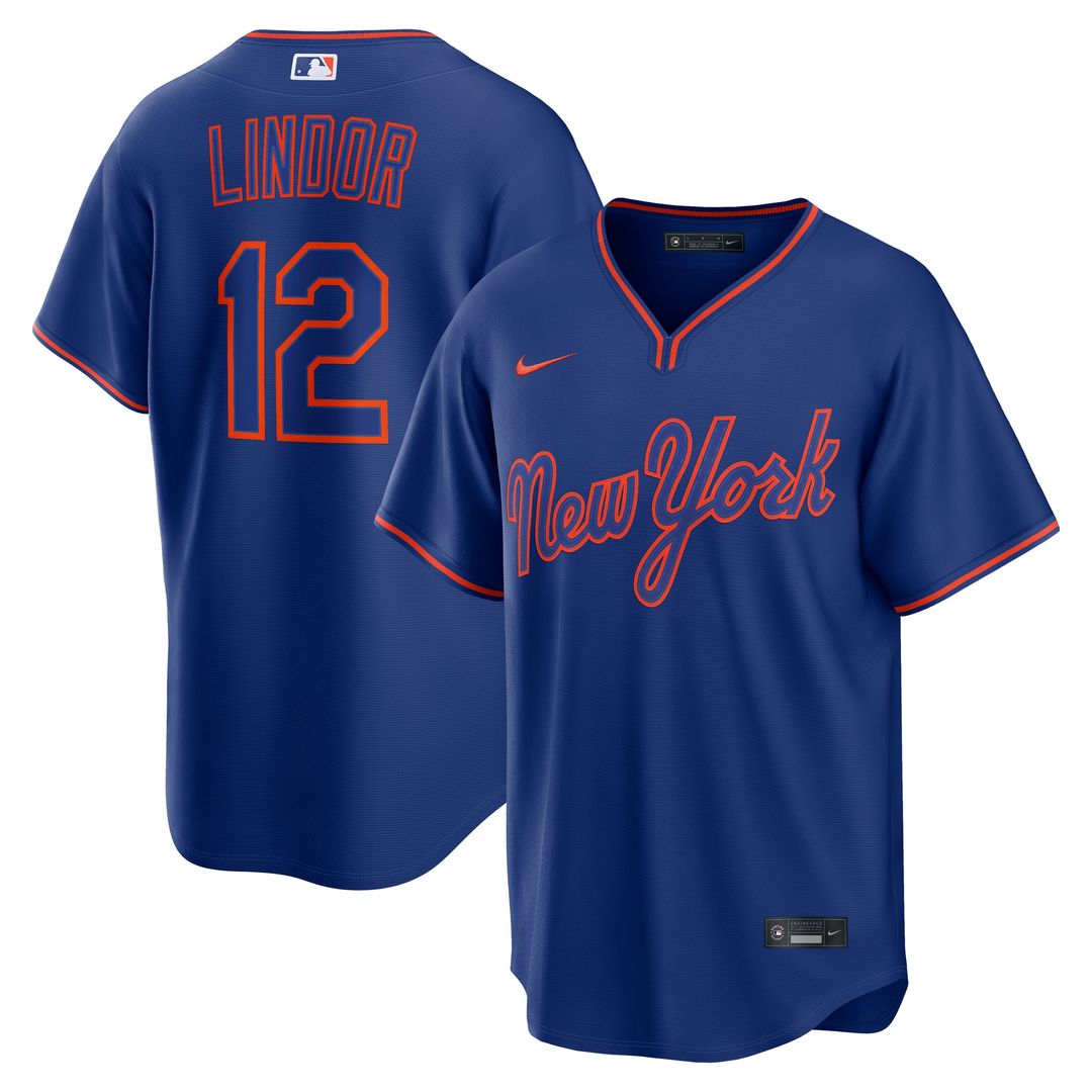New York Mets Francisco Lindor Alternate Replica Jersey - Royal