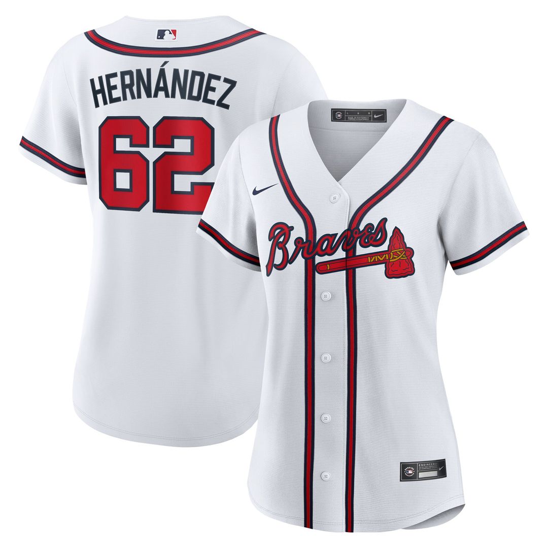 Atlanta Braves Daysbel Hernandez Women's Home Replica Jersey - White
