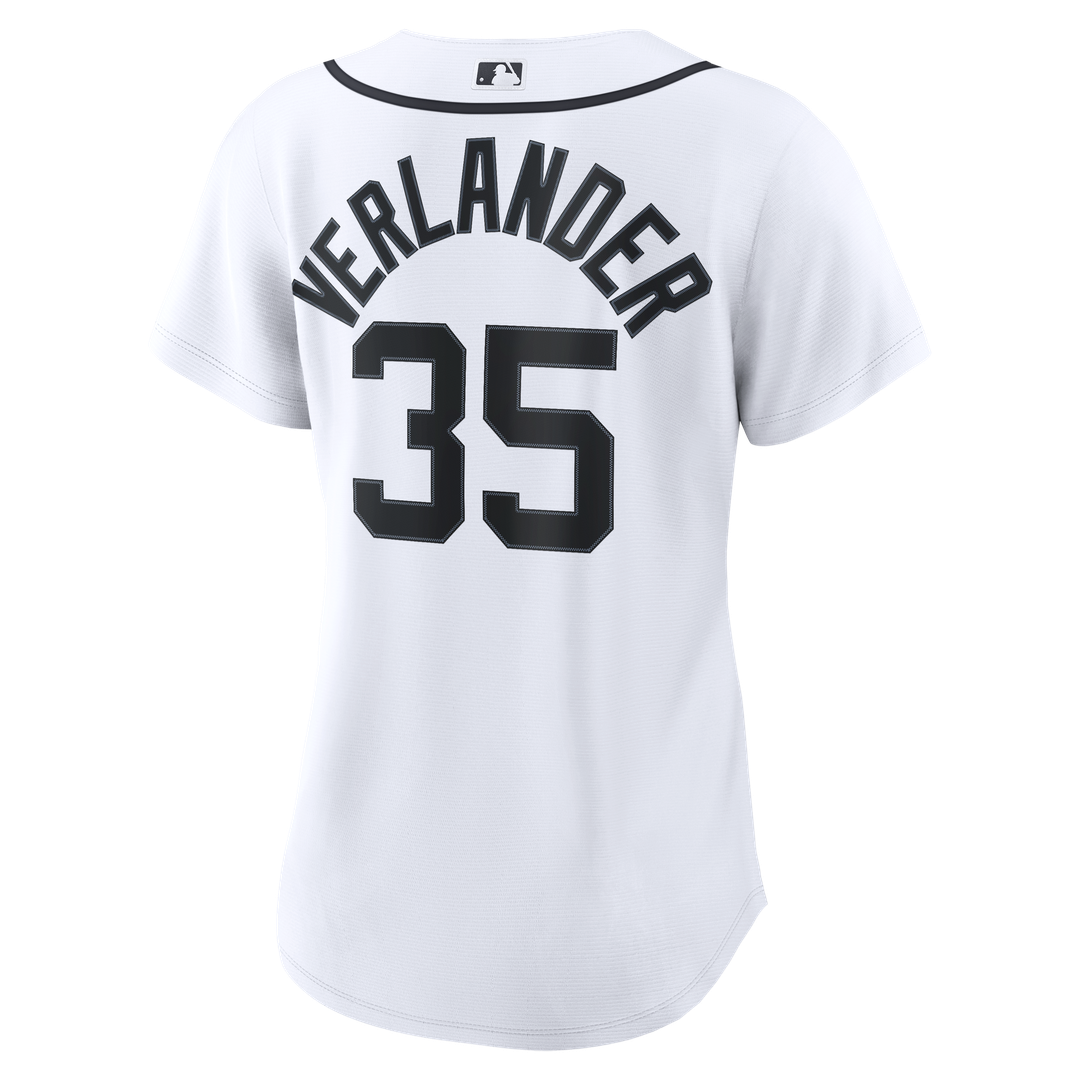 Detroit Tigers Justin Verlander Women's Home Replica Jersey - White