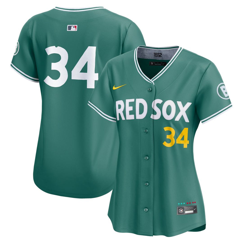 Boston Red Sox David Ortiz Women's 2025 City Connect Limited Retired Player Jersey - Green