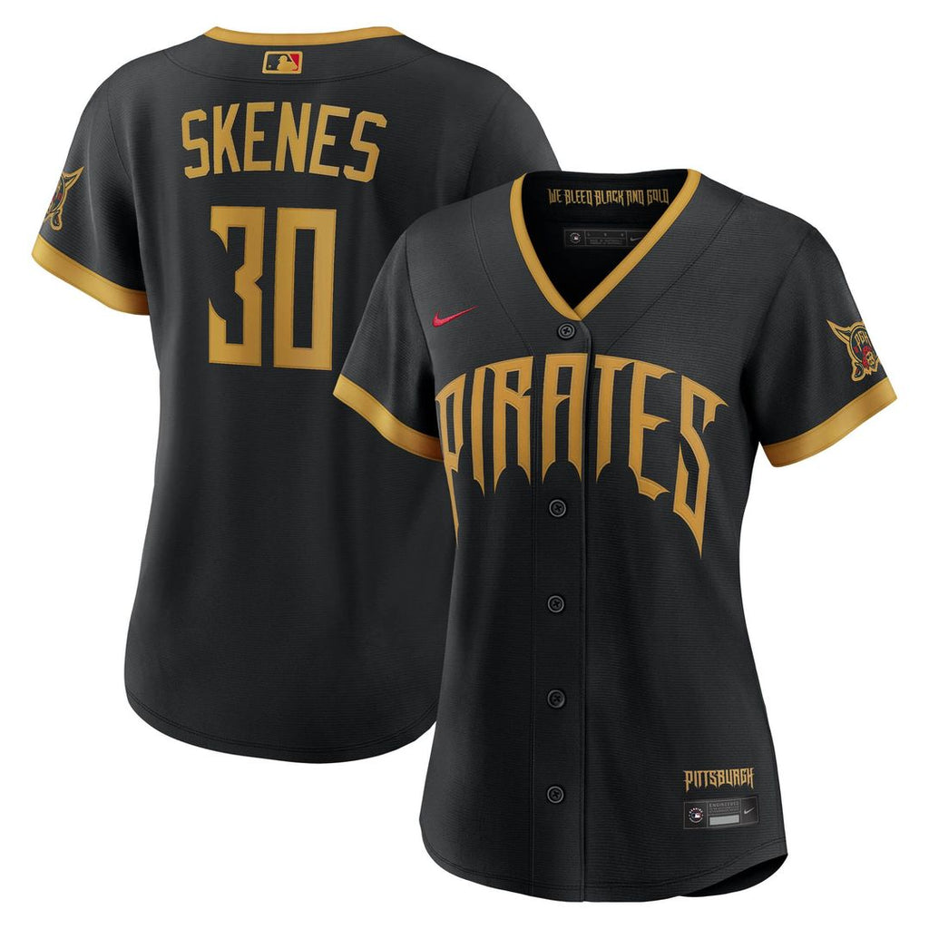 Pittsburgh Pirates Paul Skenes Women's 2026 City Connect Stadium Jersey - Black
