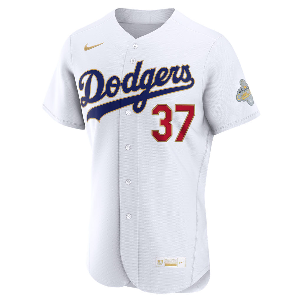 Los Angeles Dodgers Teoscar Hernández 2026 Gold Collection Authentic Jersey - White