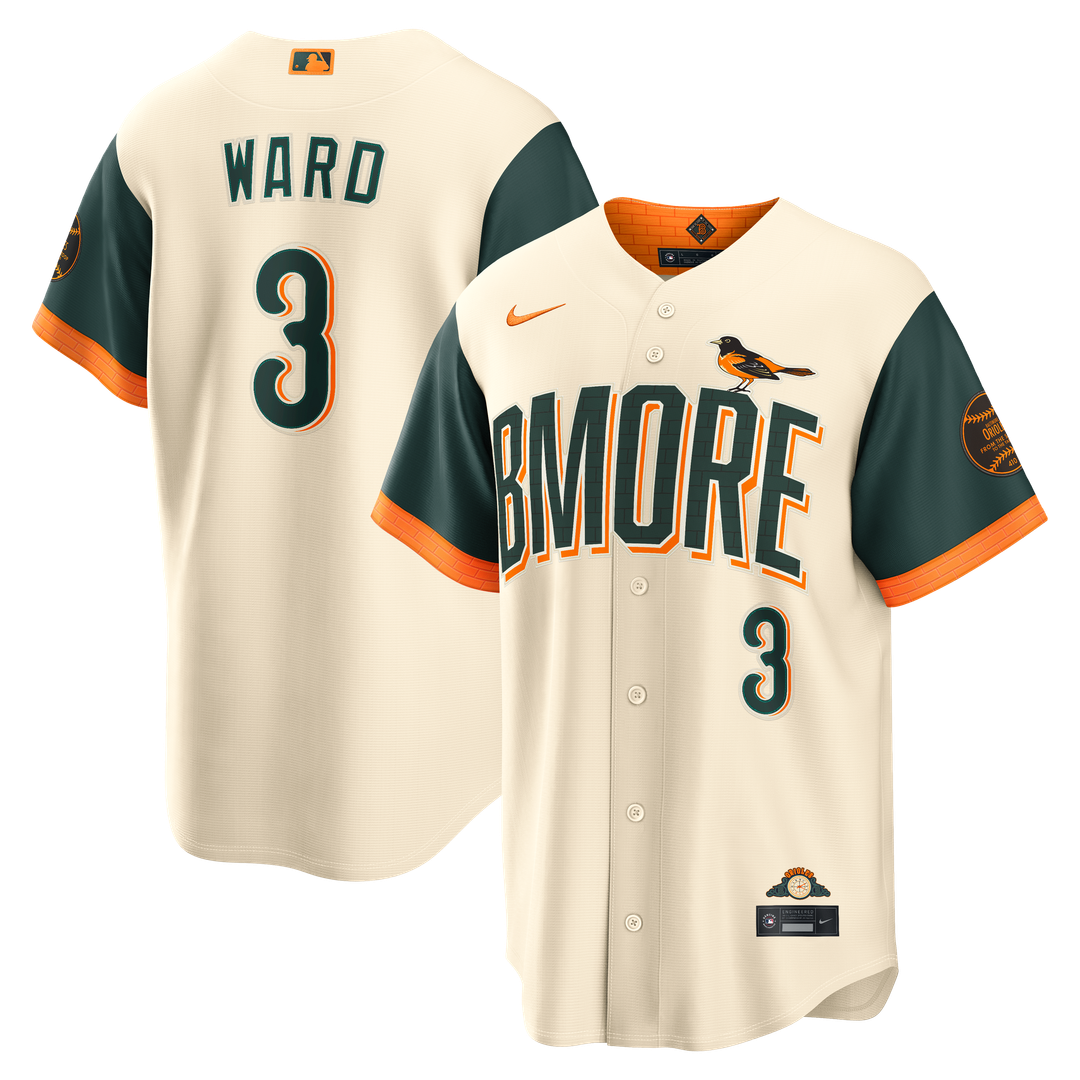 Baltimore Orioles Taylor Ward 2026 City Connect Stadium Jersey - Cream