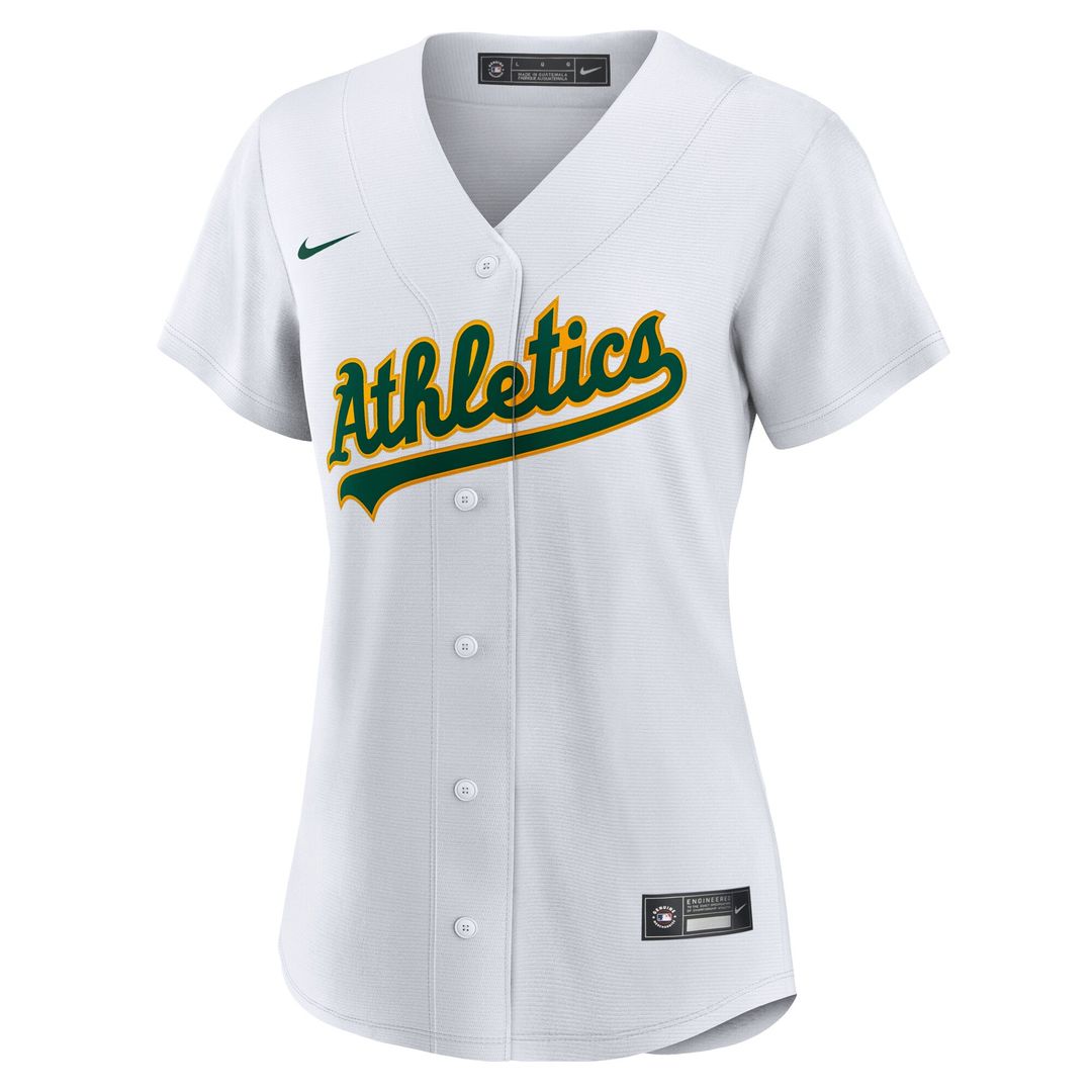 Athletics Denzel Clarke Women's Home Replica Jersey - White