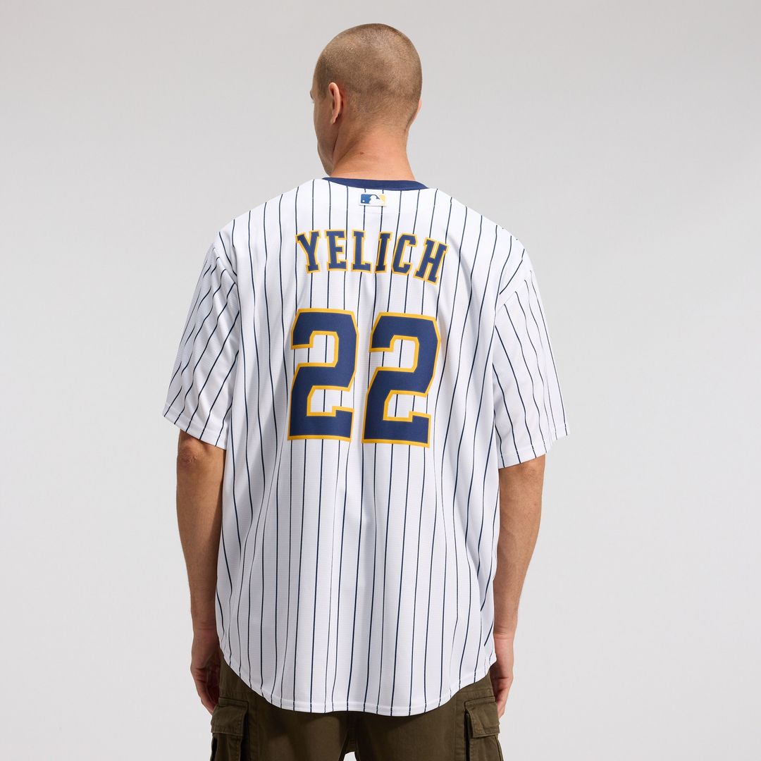 Milwaukee Brewers Christian Yelich Alternate Replica Jersey - White
