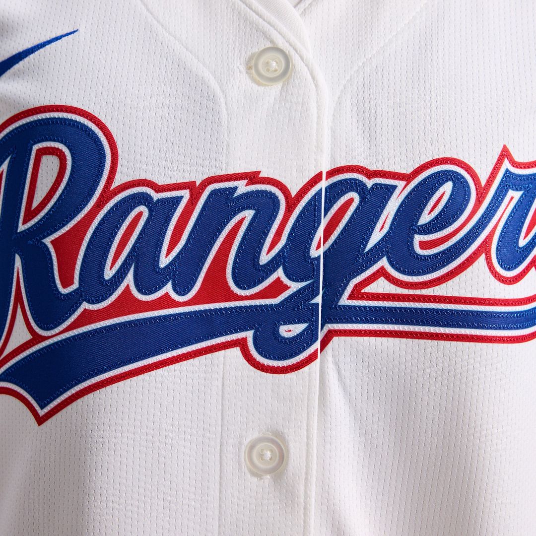 Texas Rangers Women's Home Limited Jersey - White