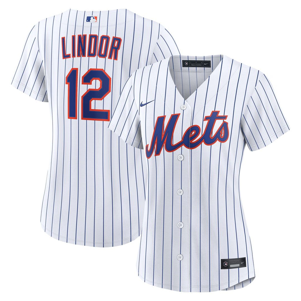 New York Mets Francisco Lindor Women's Home Replica Jersey - White
