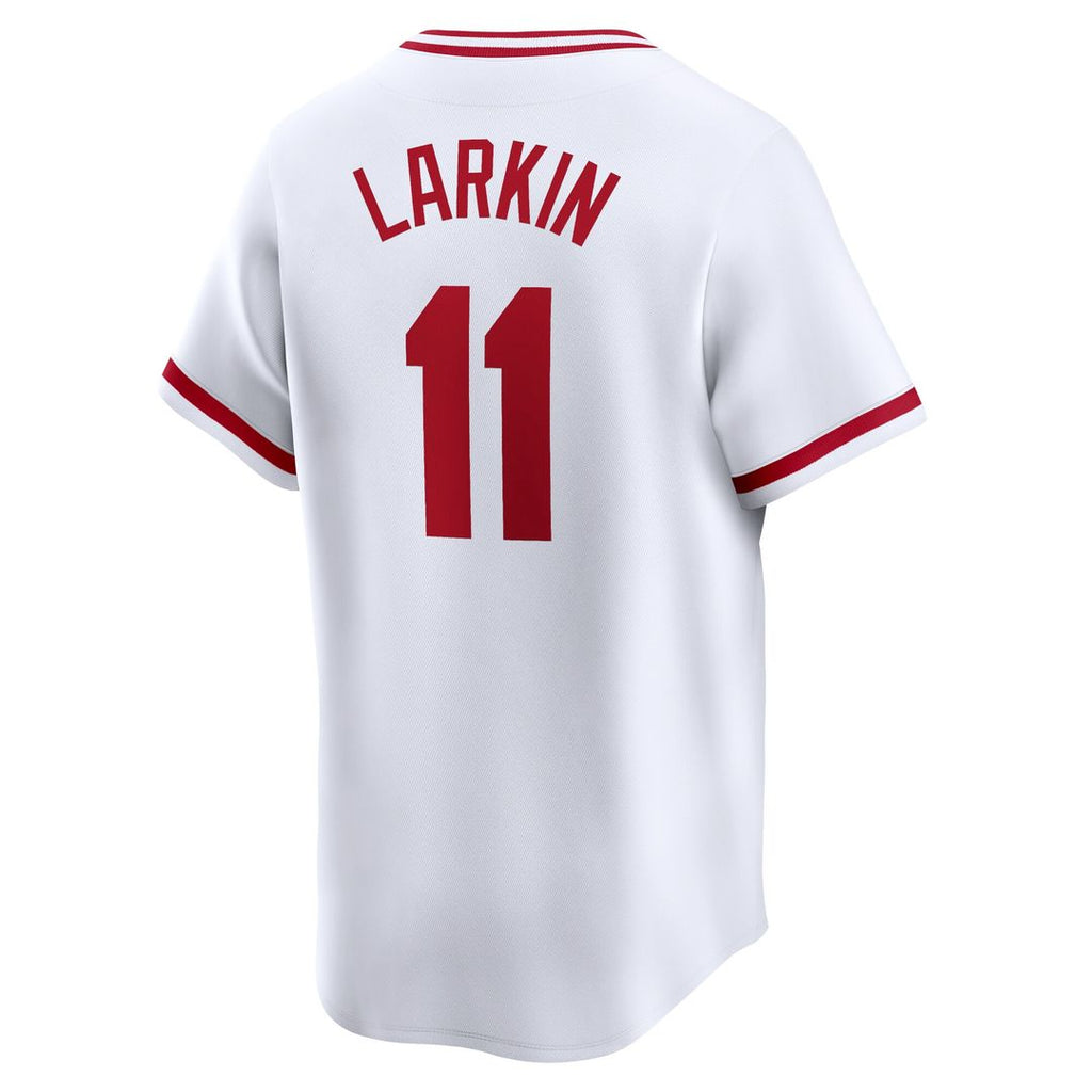 Cincinnati Reds Barry Larkin Throwback Cooperstown Limited Jersey - White