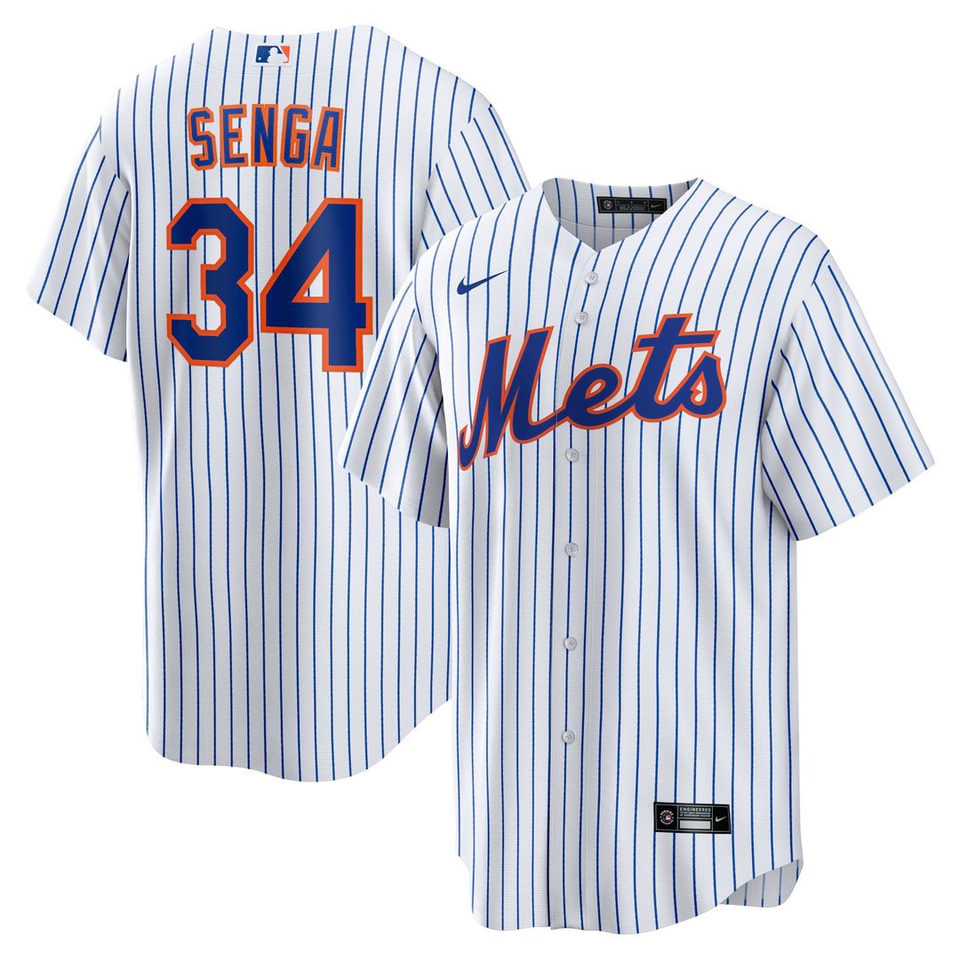 New York Mets Kodai Senga Home Replica Jersey - White/Royal