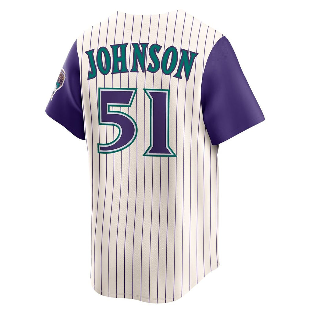 Arizona Diamondbacks Randy Johnson Throwback Cooperstown Limited Jersey - Cream