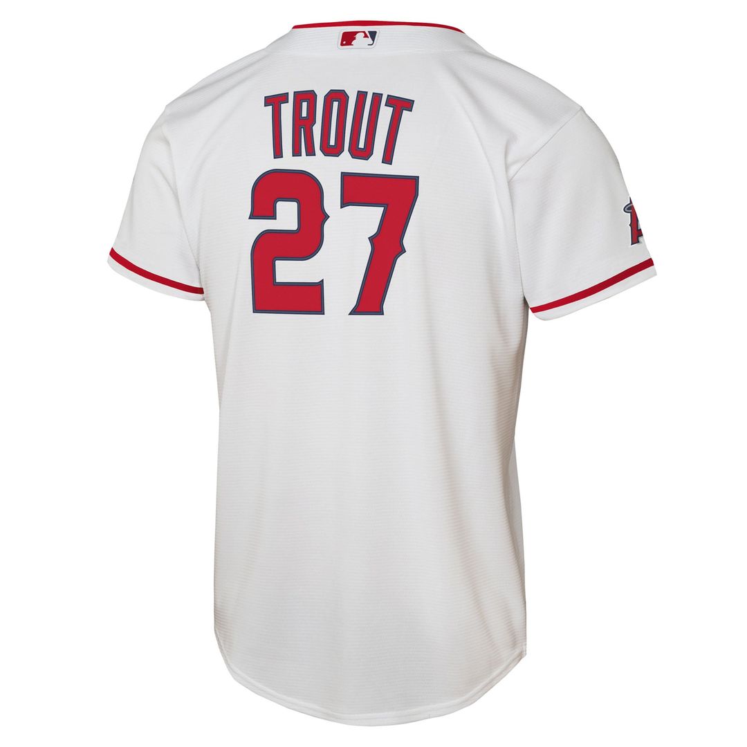 Los Angeles Angels Mike Trout Youth Home Stadium Jersey - White