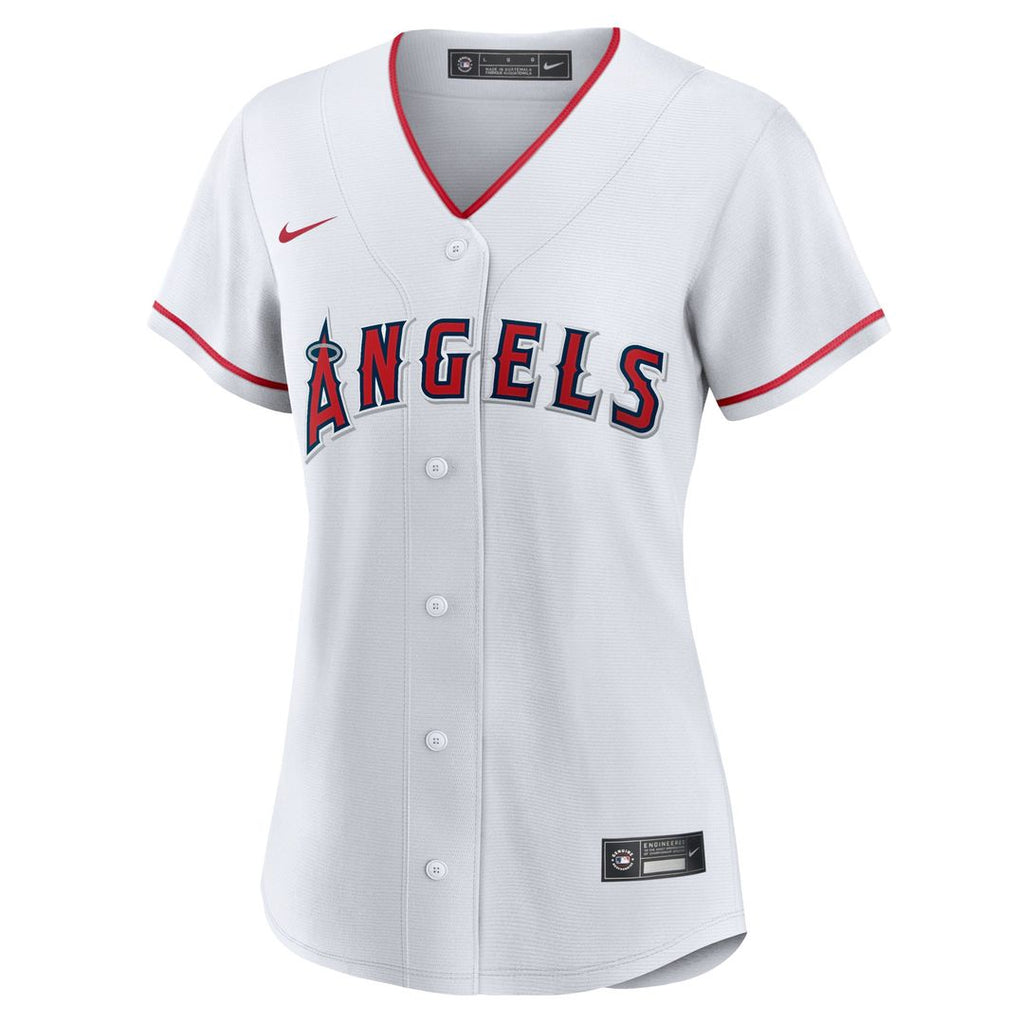 Los Angeles Angels Mike Trout Women's Home Replica Jersey - White
