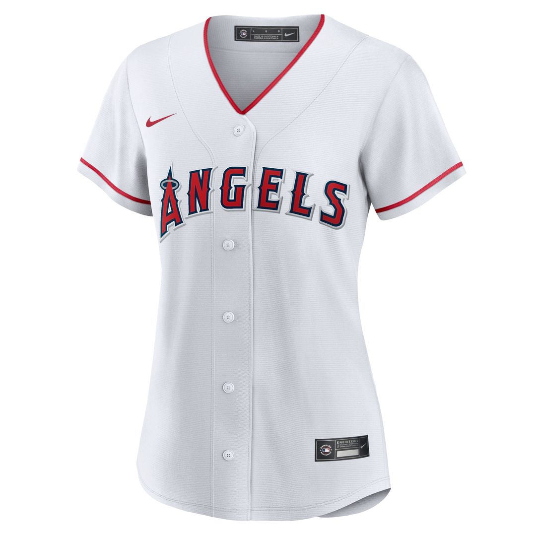 Los Angeles Angels Mike Trout Women's Home Replica Jersey - White