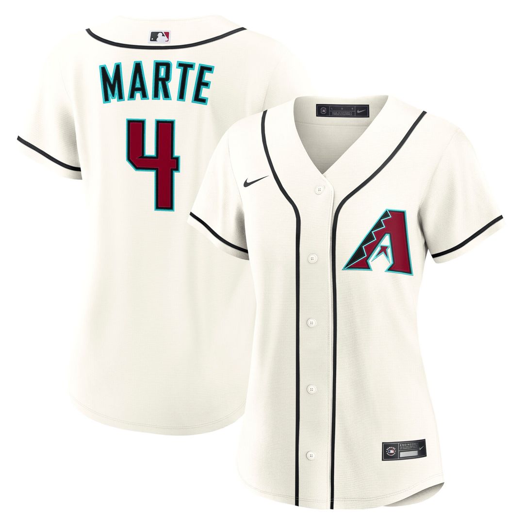 Arizona Diamondbacks Ketel Marte Women's Home Replica Jersey - Cream