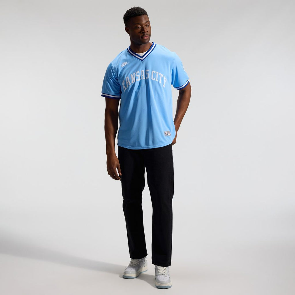 Kansas City Royals Bo Jackson Throwback Cooperstown Limited Jersey - Light Blue