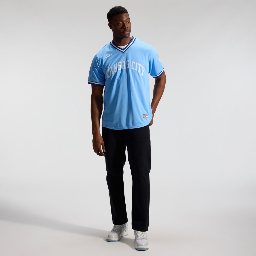 Kansas City Royals Bo Jackson Throwback Cooperstown Limited Jersey - Light Blue