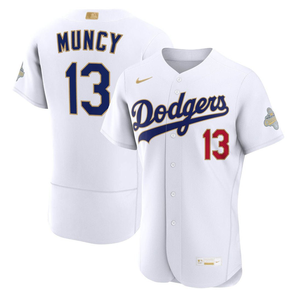 Los Angeles Dodgers Max Muncy 2026 Gold Collection Authentic Jersey - White