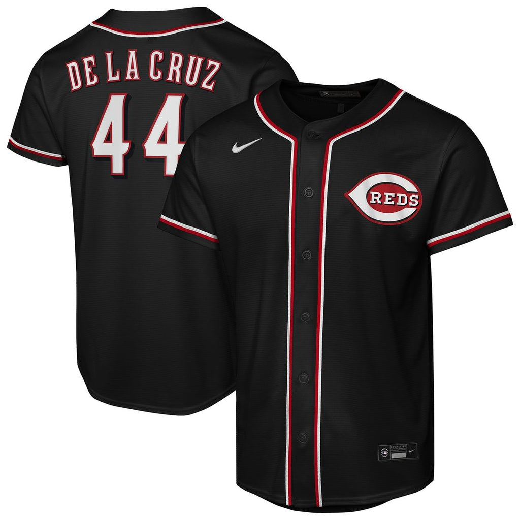Cincinnati Reds Elly De La Cruz Youth Fashion Replica Jersey - Black