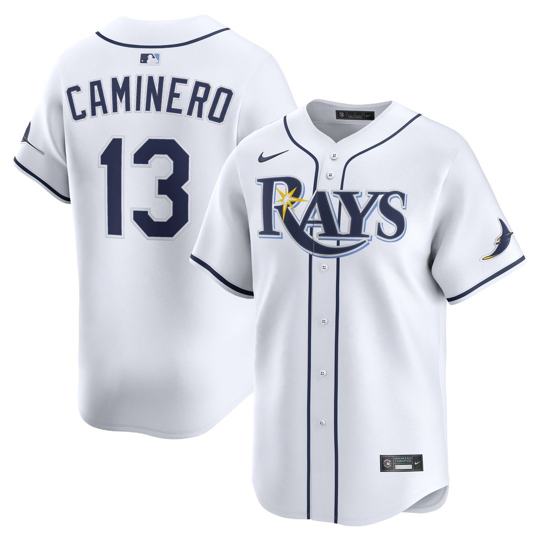 Tampa Bay Rays Junior Caminero Home Limited Jersey - White