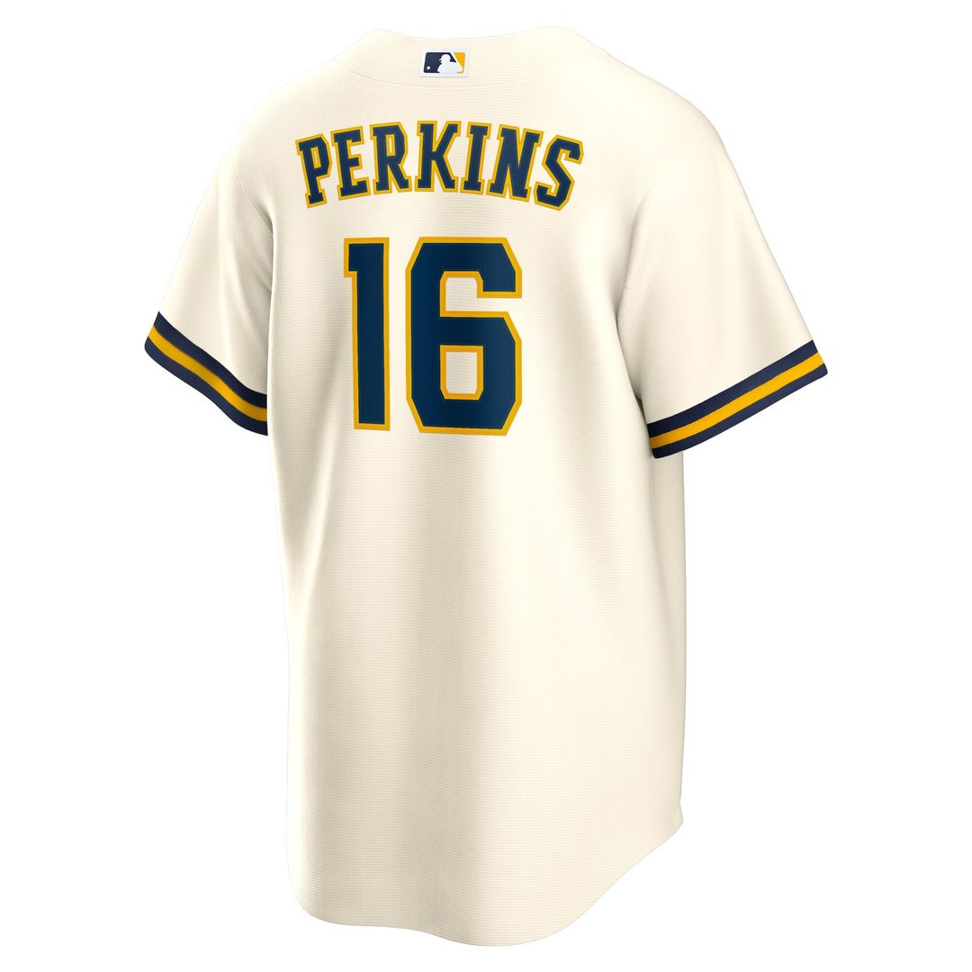 Milwaukee Brewers Blake Perkins Home Replica Jersey - Cream