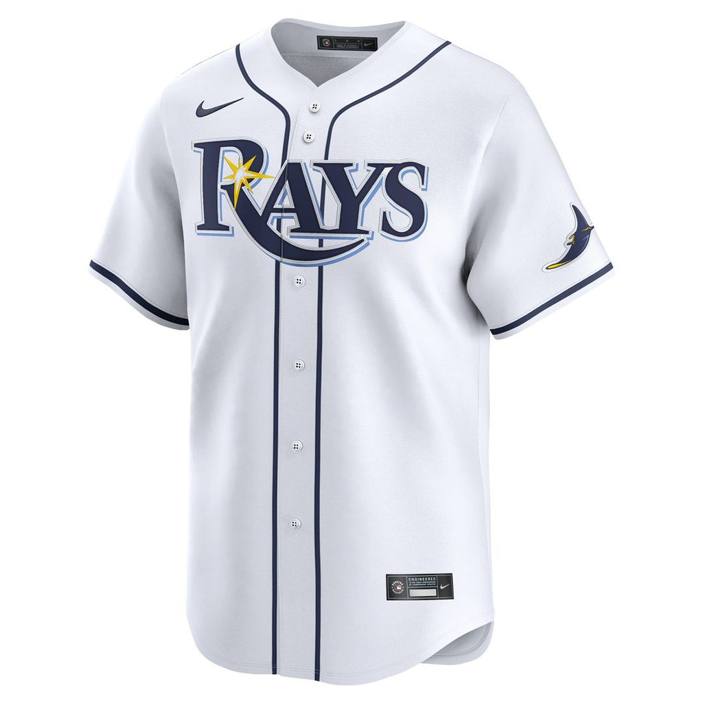 Tampa Bay Rays Junior Caminero Youth Home Limited Jersey - White
