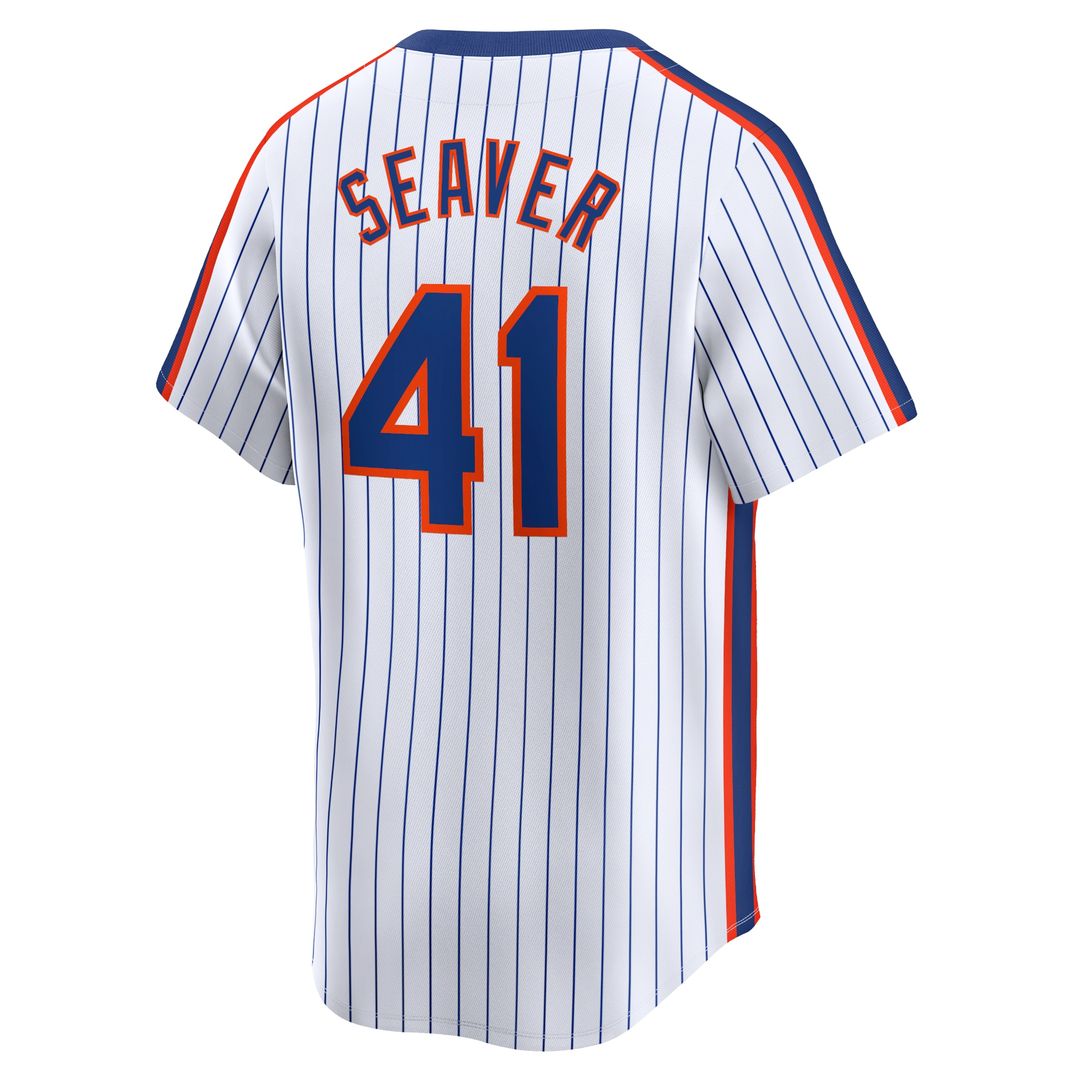 New York Mets Tom Seaver Throwback Cooperstown Limited Jersey - White