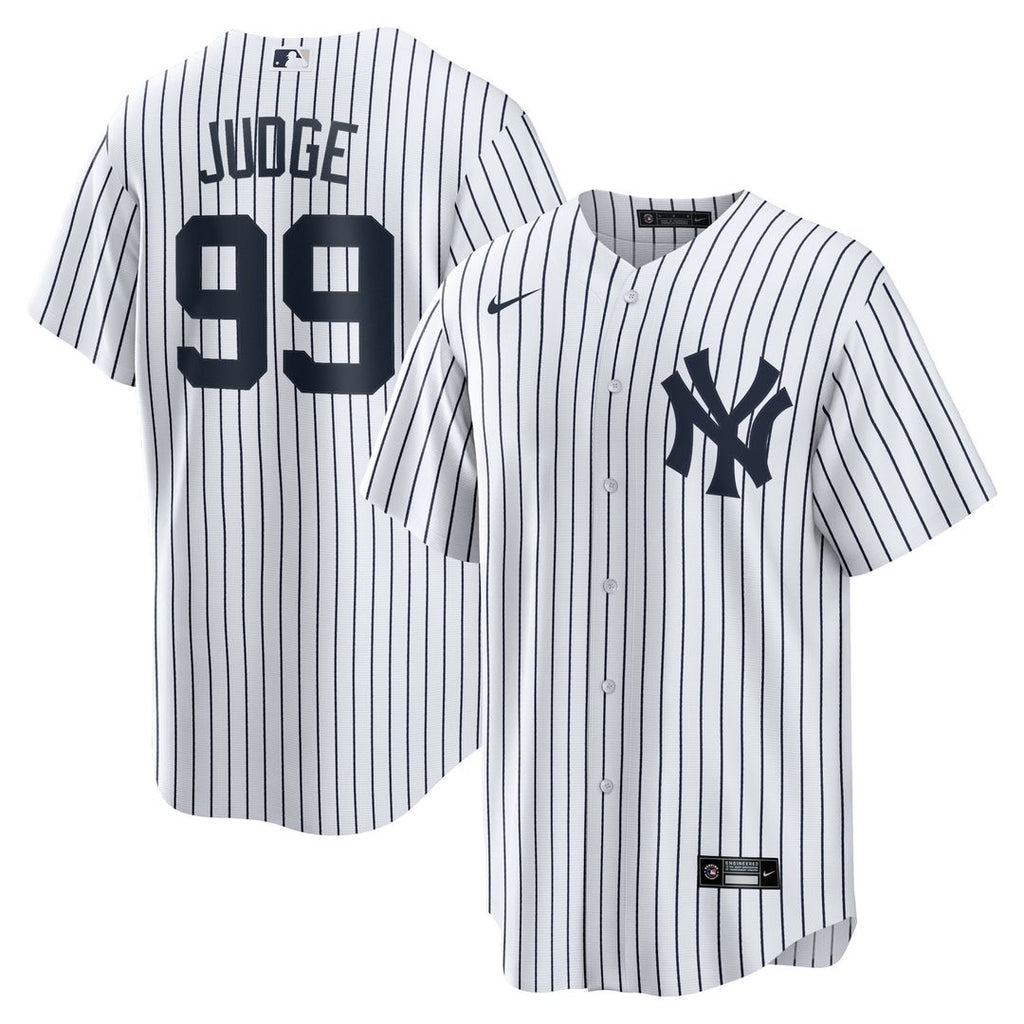 New York Yankees Aaron Judge Home Replica Player Name Jersey - White