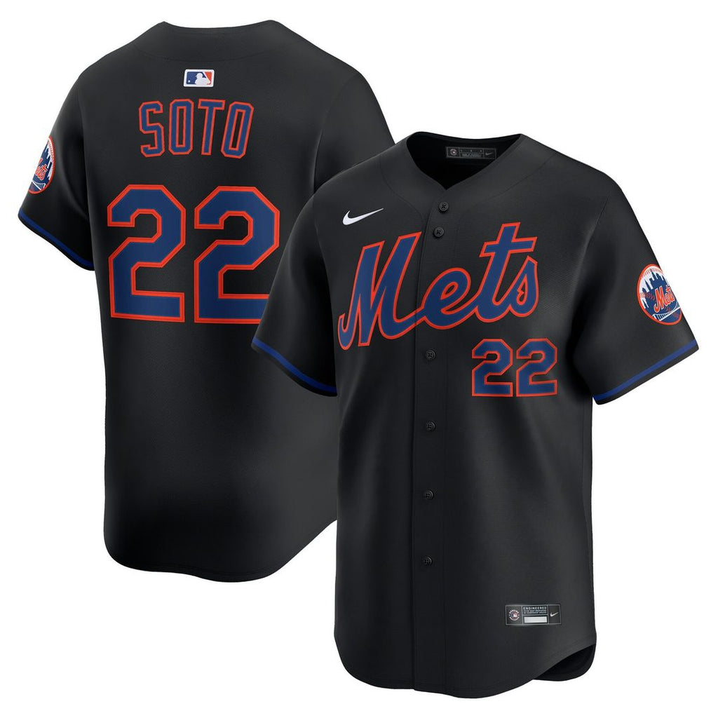 New York Mets Juan Soto Alternate Limited Jersey - Black