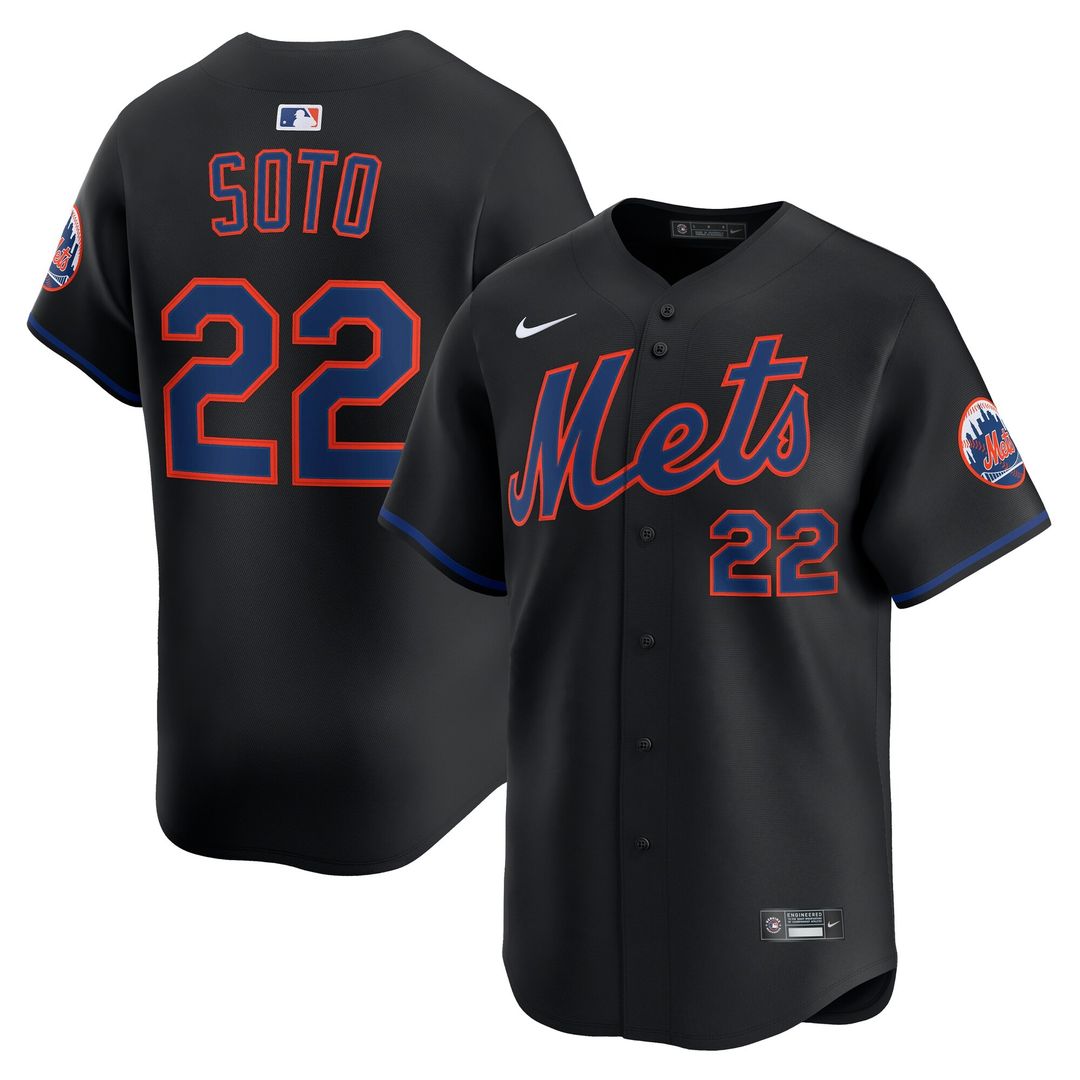 New York Mets Juan Soto Alternate Limited Jersey - Black