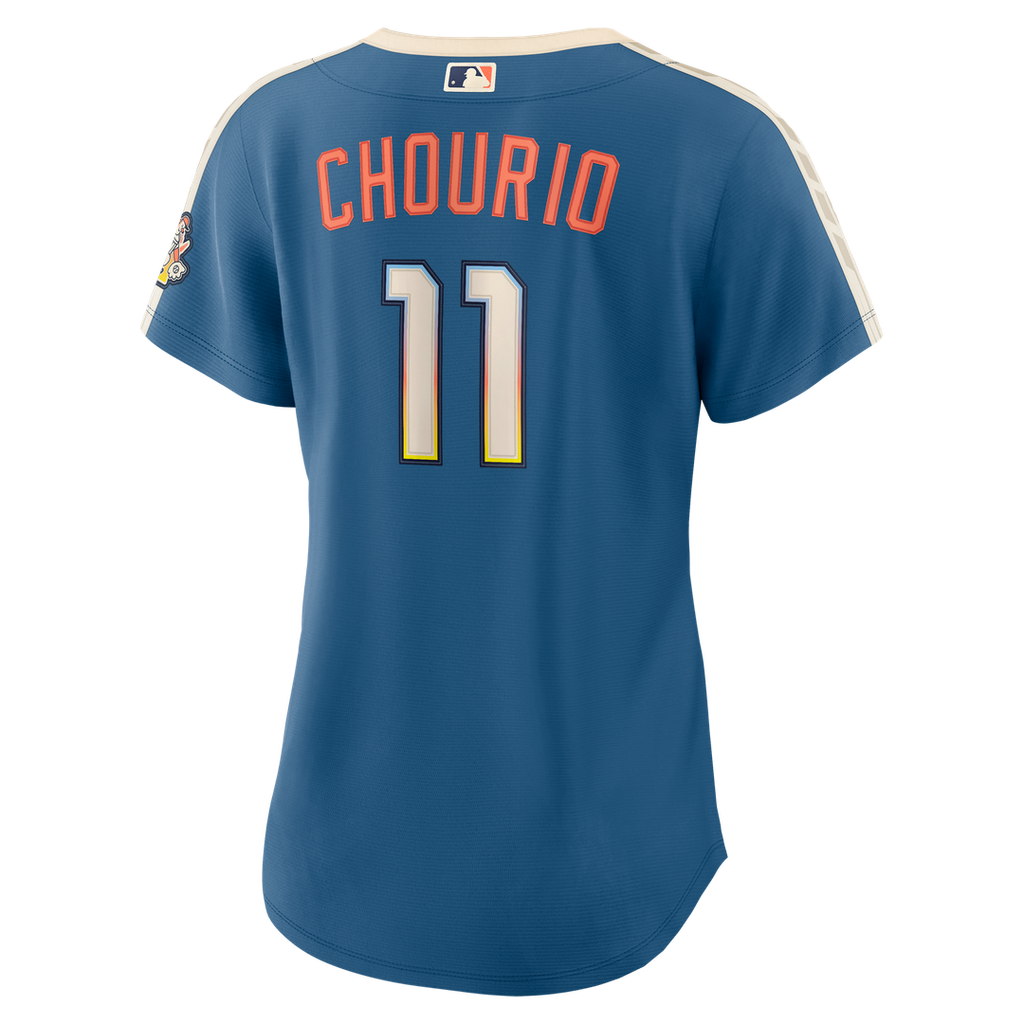 Milwaukee Brewers Jackson Chourio Women's 2026 City Connect Stadium Jersey - Mineral Blue
