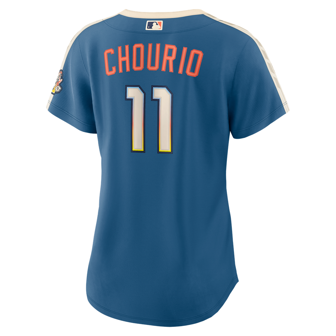 Milwaukee Brewers Jackson Chourio Women's 2026 City Connect Stadium Jersey - Mineral Blue