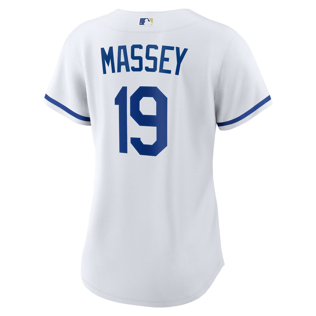 Kansas City Royals Michael Massey Women's Home Replica Jersey - White