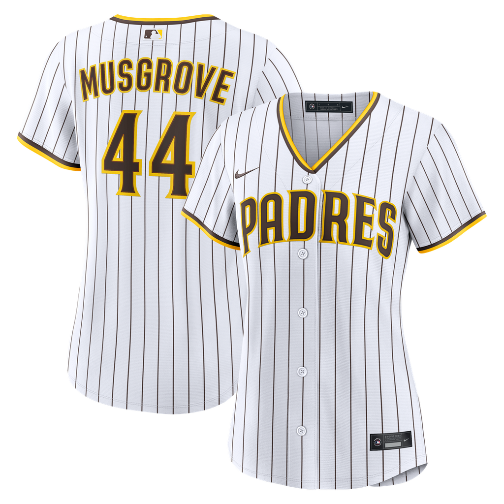 San Diego Padres Joe Musgrove Women's Home Replica Jersey - White