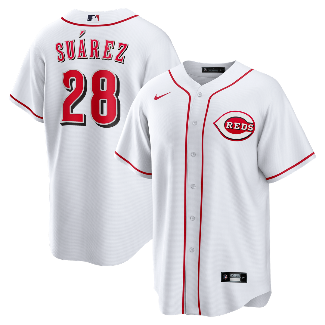 Cincinnati Reds Eugenio Suárez Home Replica Jersey - White