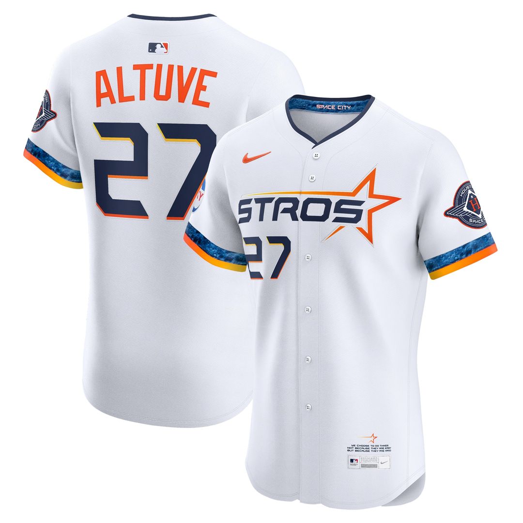 Houston Astros Jose Altuve 2025 City Connect Elite Jersey - White