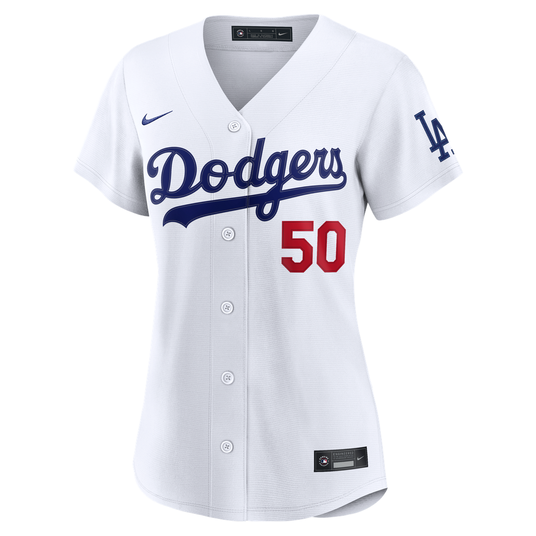 Los Angeles Dodgers Mookie Betts Women's Home Stadium Jersey - White