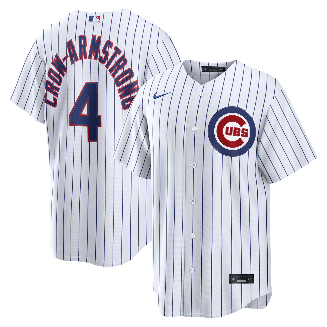 Chicago Cubs Pete Crow - Armstrong Home Replica Jersey - White