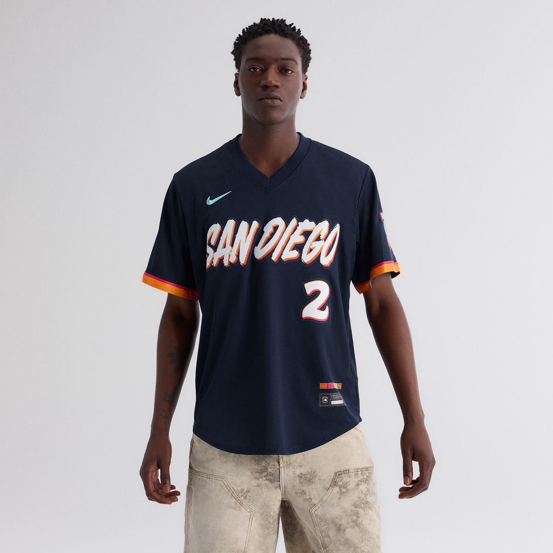 San Diego Padres Xander Bogaerts 2026 City Connect Stadium Jersey - Obsidian
