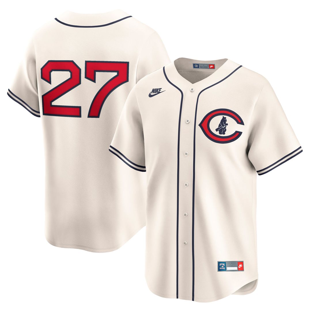 Chicago Cubs Seiya Suzuki Throwback Cooperstown Limited Jersey - Cream