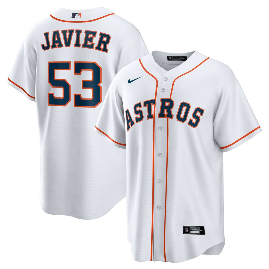 Houston Astros Cristian Javier Home Replica Jersey - White