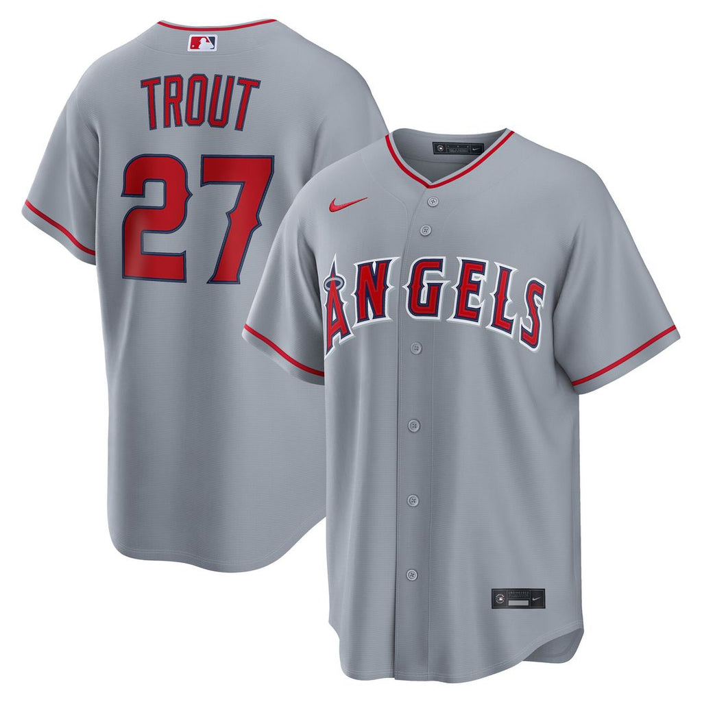 Los Angeles Angels Mike Trout Road Replica Jersey - Gray