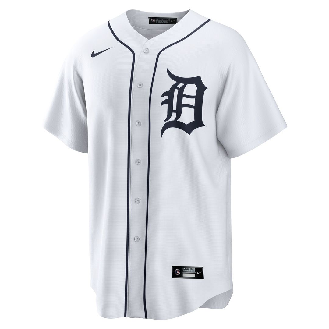 Detroit Tigers Gleyber Torres Home Replica Jersey - White