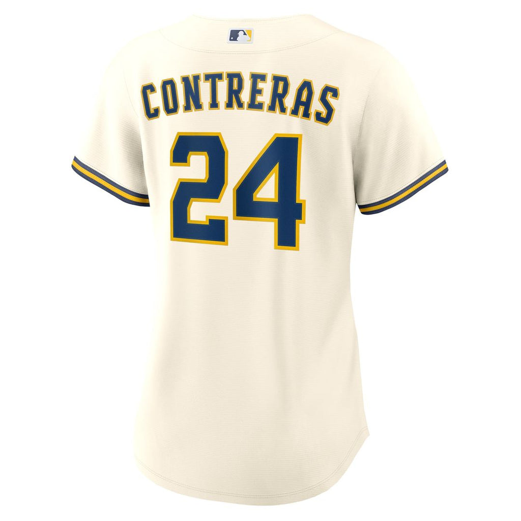 Milwaukee Brewers William Contreras Women's Home Replica Jersey - Cream