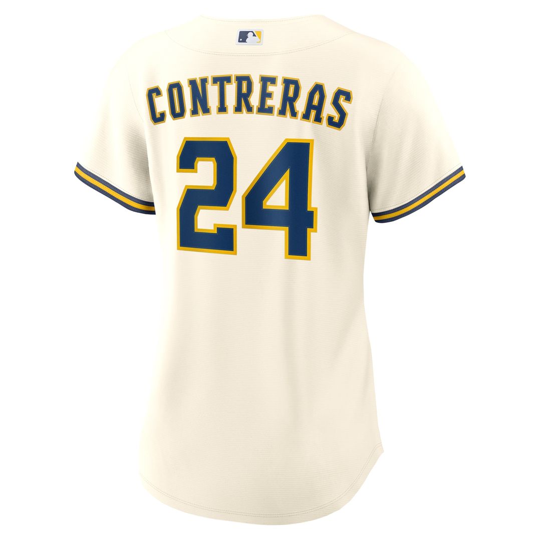 Milwaukee Brewers William Contreras Women's Home Replica Jersey - Cream