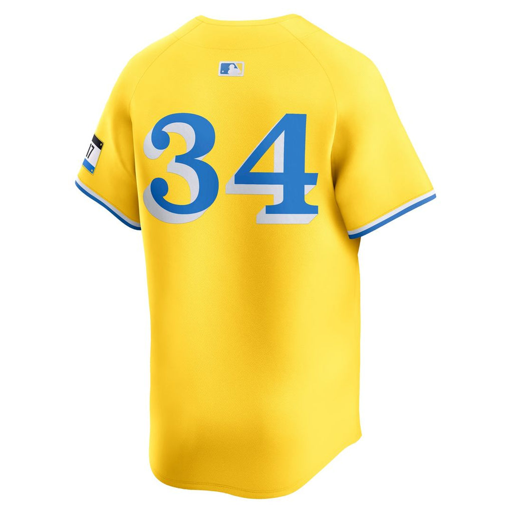 Boston Red Sox David Ortiz City Connect Retired Player Jersey - Gold