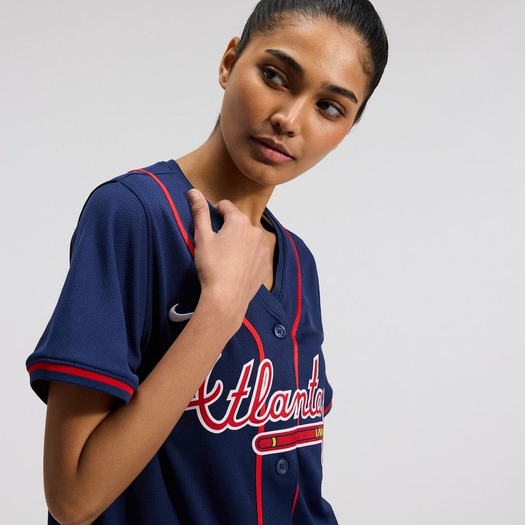 Atlanta Braves Ronald Acuña Jr. Women's Alternate Limited Jersey - Navy