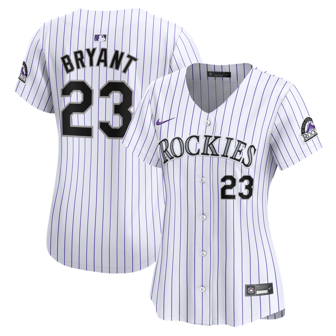 Colorado Rockies Kris Bryant Women's Home Limited Jersey - White
