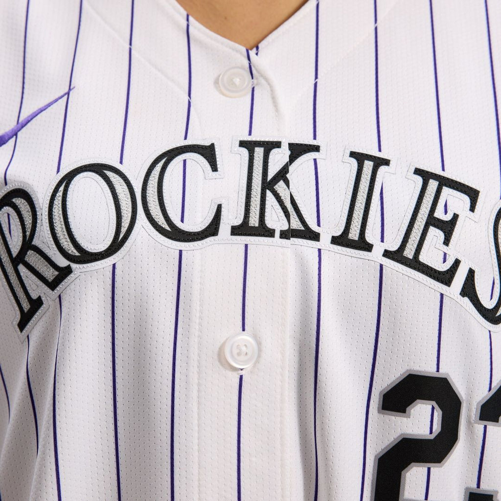 Colorado Rockies Kris Bryant Women's Home Limited Jersey - White