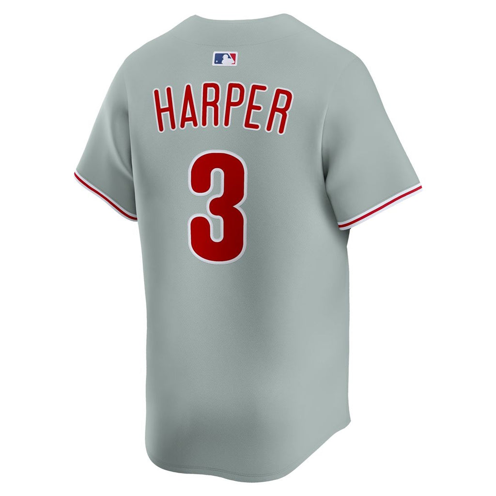 Philadelphia Phillies Bryce Harper Road Limited Jersey - Gray